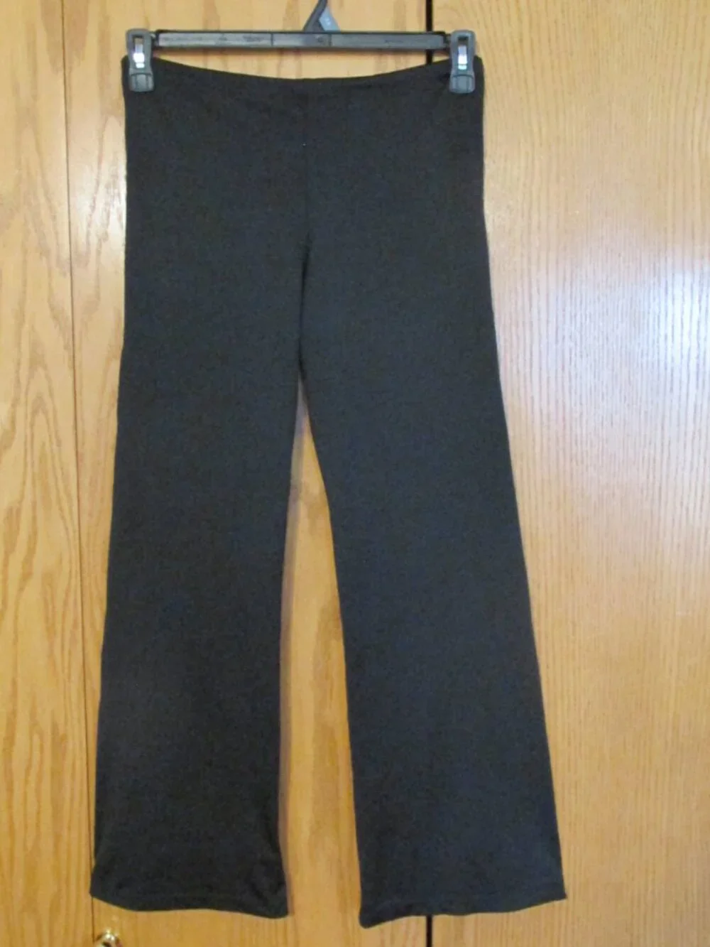 TUXEDO GIRL'S SIZE L PANTS BLACK WIDE LEG JERSEY KNIT DANCE COSTUME ADJUSTABLE D